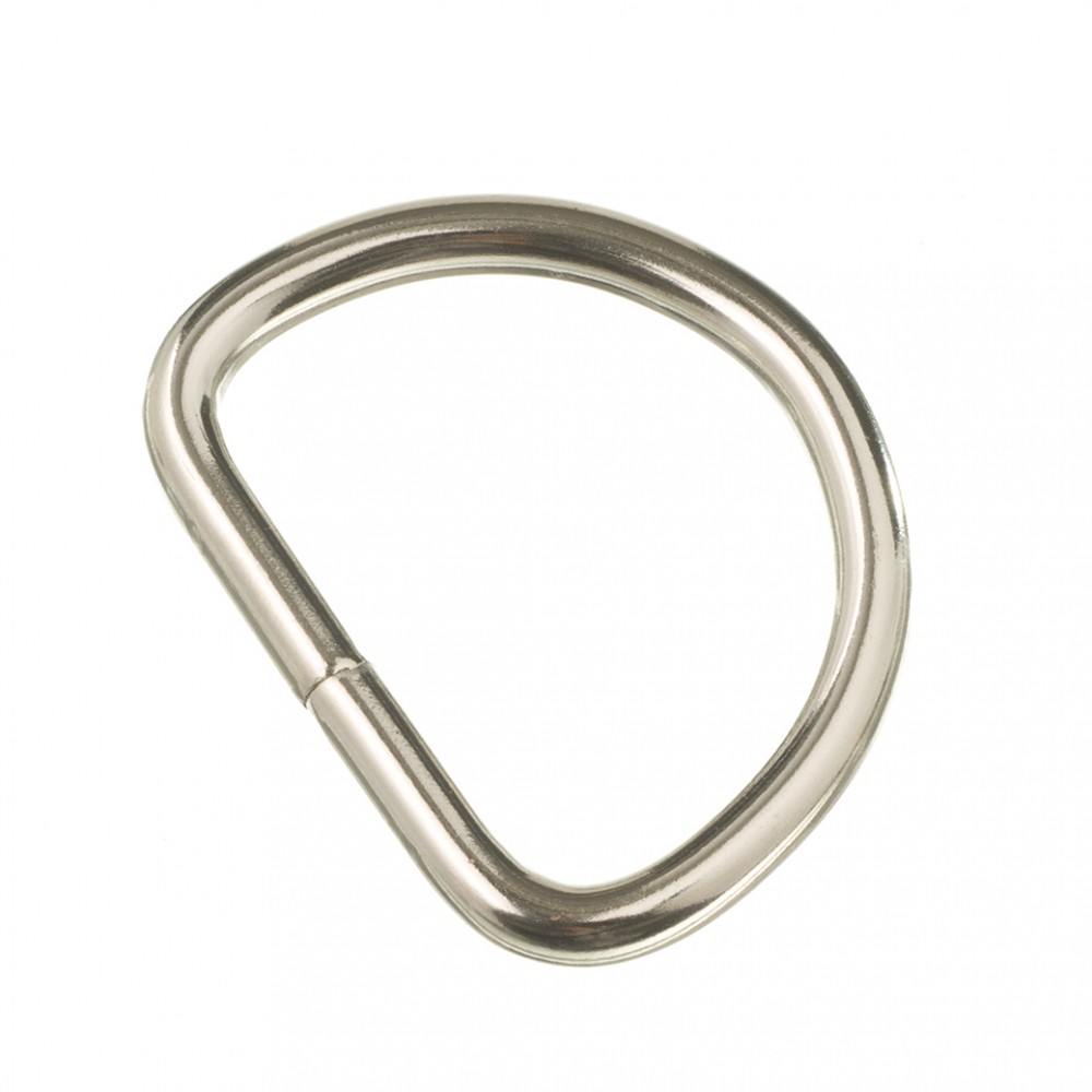 D-Ring geschweißt 30 x 22 x 3,8 mm vernickelt 10 Stück --> Kreativ Kids